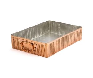 Engraved Lines Roasting Pan 13.7" x 9.8" x 3"