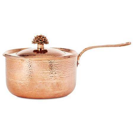 copper-saucepan-2-8-qt-with-flower-lid-sauce-pan-648